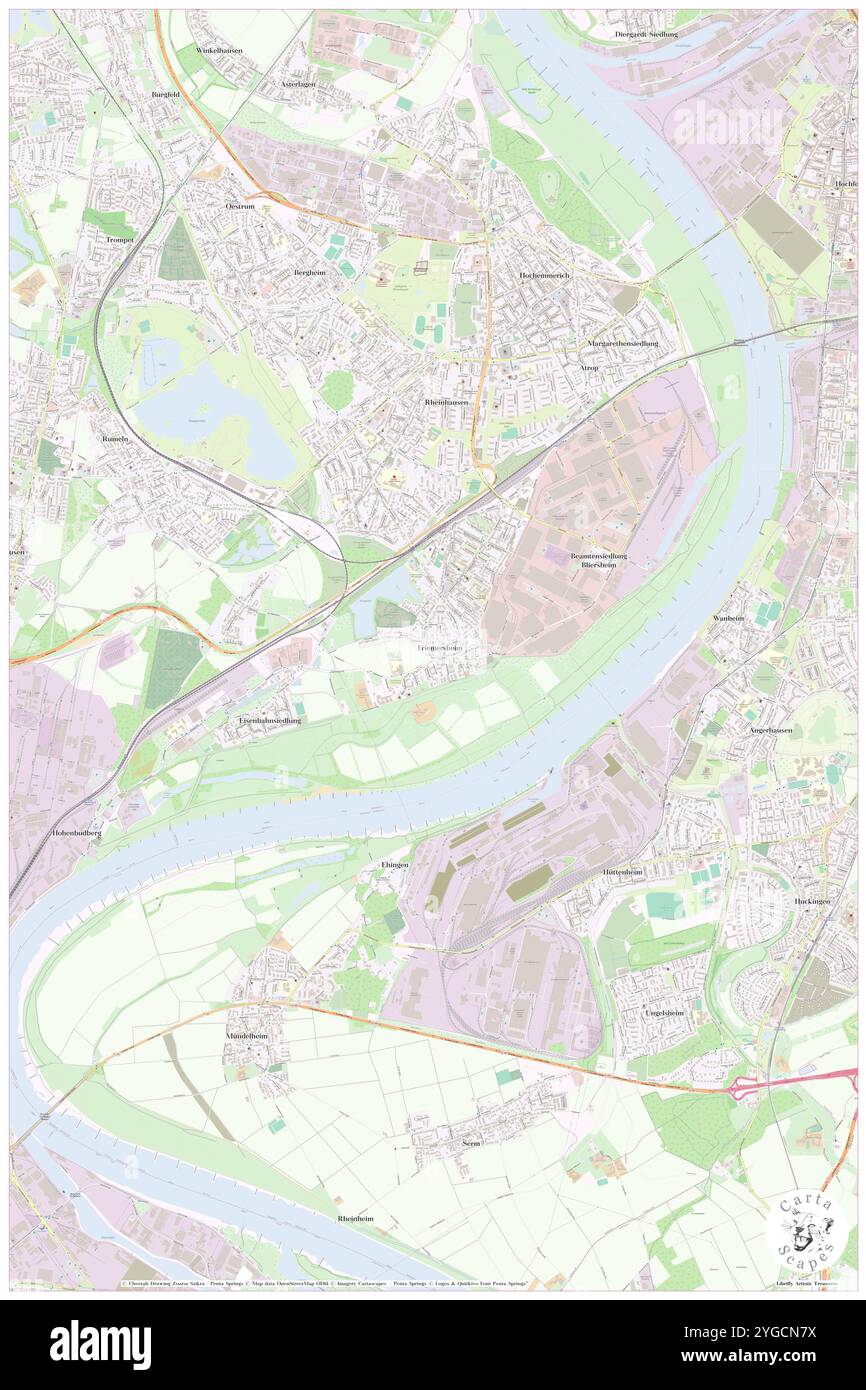 Friemersheim, distretto di Düsseldorf, DE, Germania, Renania settentrionale-Vestfalia, N 51 23' 4'', N 6 42' 19'', MAP, Cartascapes Map pubblicata nel 2024. Esplora Cartascapes, una mappa che rivela i diversi paesaggi, culture ed ecosistemi della Terra. Viaggia attraverso il tempo e lo spazio, scoprendo l'interconnessione del passato, del presente e del futuro del nostro pianeta. Foto Stock