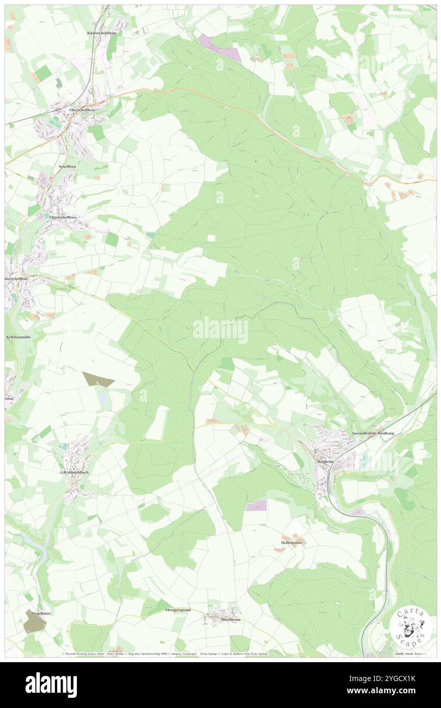 Waidach, DE, Germania, Baden-Wurttemberg, N 49 22' 59'', N 9 19' 0'', mappa, Cartascapes Mappa pubblicata nel 2024. Esplora Cartascapes, una mappa che rivela i diversi paesaggi, culture ed ecosistemi della Terra. Viaggia attraverso il tempo e lo spazio, scoprendo l'interconnessione del passato, del presente e del futuro del nostro pianeta. Foto Stock