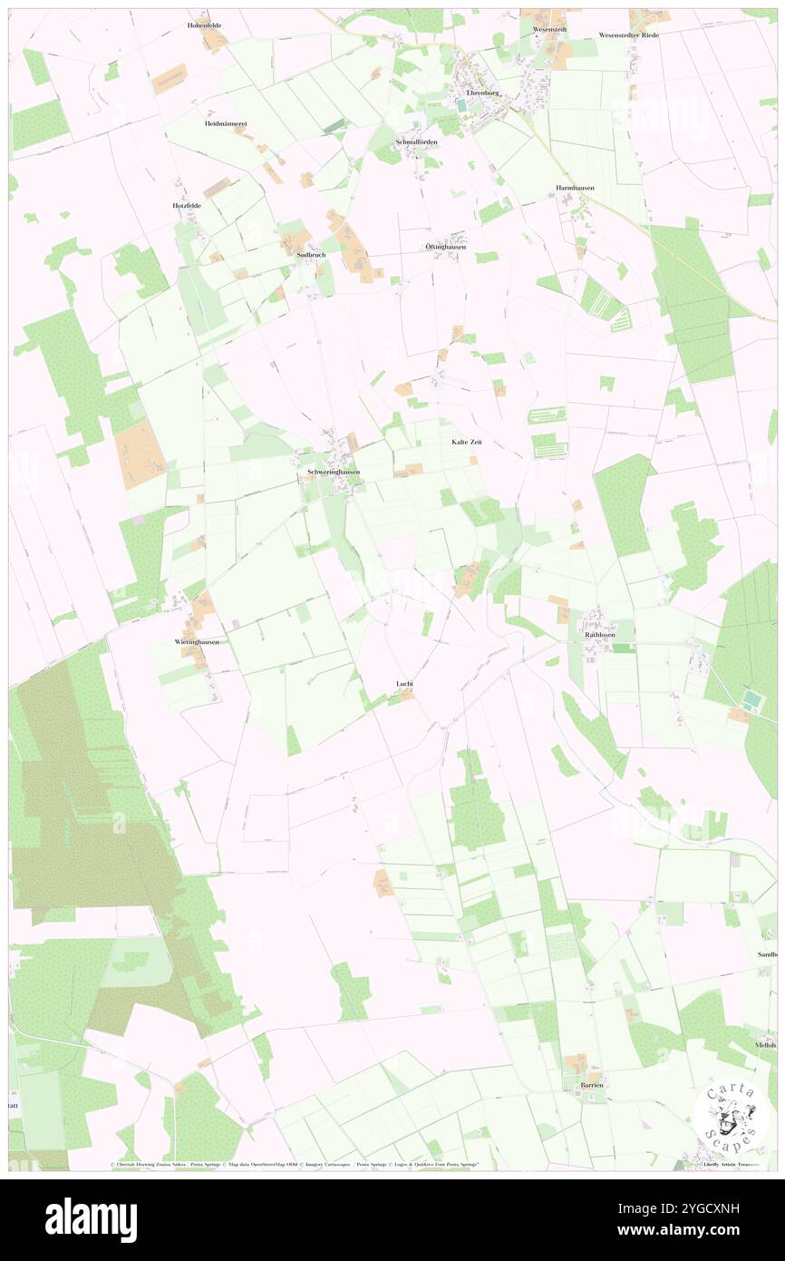 Im Teich, DE, Germania, bassa Sassonia, N 52 42' 24''', N 8 41' 37''', mappa, Cartascapes Mappa pubblicata nel 2024. Esplora Cartascapes, una mappa che rivela i diversi paesaggi, culture ed ecosistemi della Terra. Viaggia attraverso il tempo e lo spazio, scoprendo l'interconnessione del passato, del presente e del futuro del nostro pianeta. Foto Stock