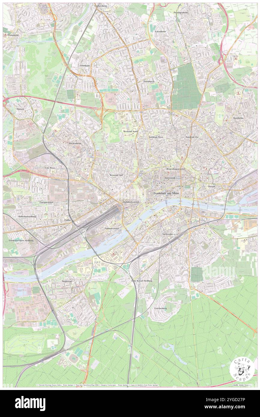 Hilton Garden Inn Frankfurt City Centre, Regierungsbezirk Darmstadt, DE, Germania, Assia, N 50 6' 36'', N 8 40' 4'', MAP, Cartascapes Map pubblicata nel 2024. Esplora Cartascapes, una mappa che rivela i diversi paesaggi, culture ed ecosistemi della Terra. Viaggia attraverso il tempo e lo spazio, scoprendo l'interconnessione del passato, del presente e del futuro del nostro pianeta. Foto Stock