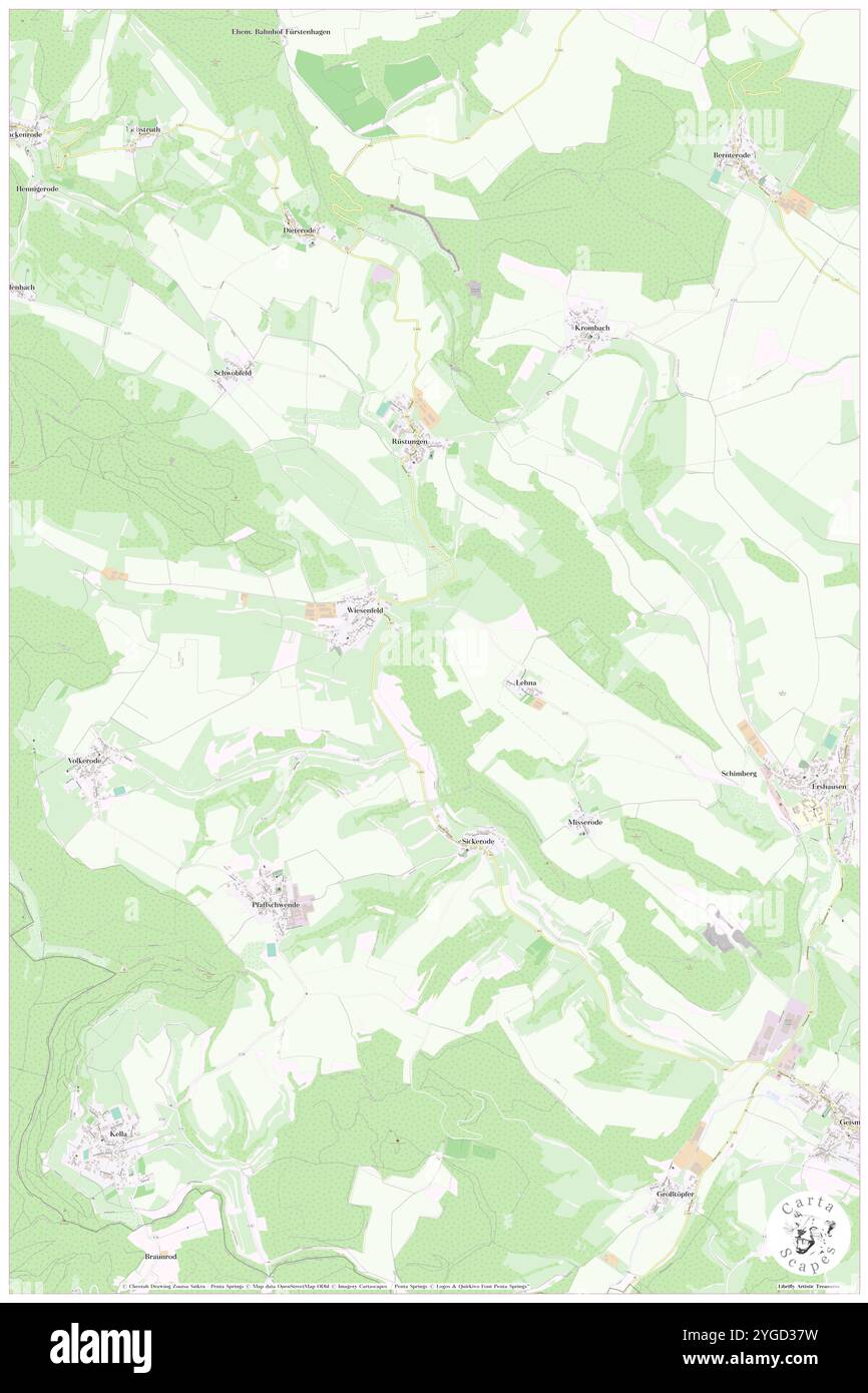 Lichtberg, DE, Germania, Turingia, N 51 16' 0'', N 10 7' 0''', mappa, Cartascapes Mappa pubblicata nel 2024. Esplora Cartascapes, una mappa che rivela i diversi paesaggi, culture ed ecosistemi della Terra. Viaggia attraverso il tempo e lo spazio, scoprendo l'interconnessione del passato, del presente e del futuro del nostro pianeta. Foto Stock