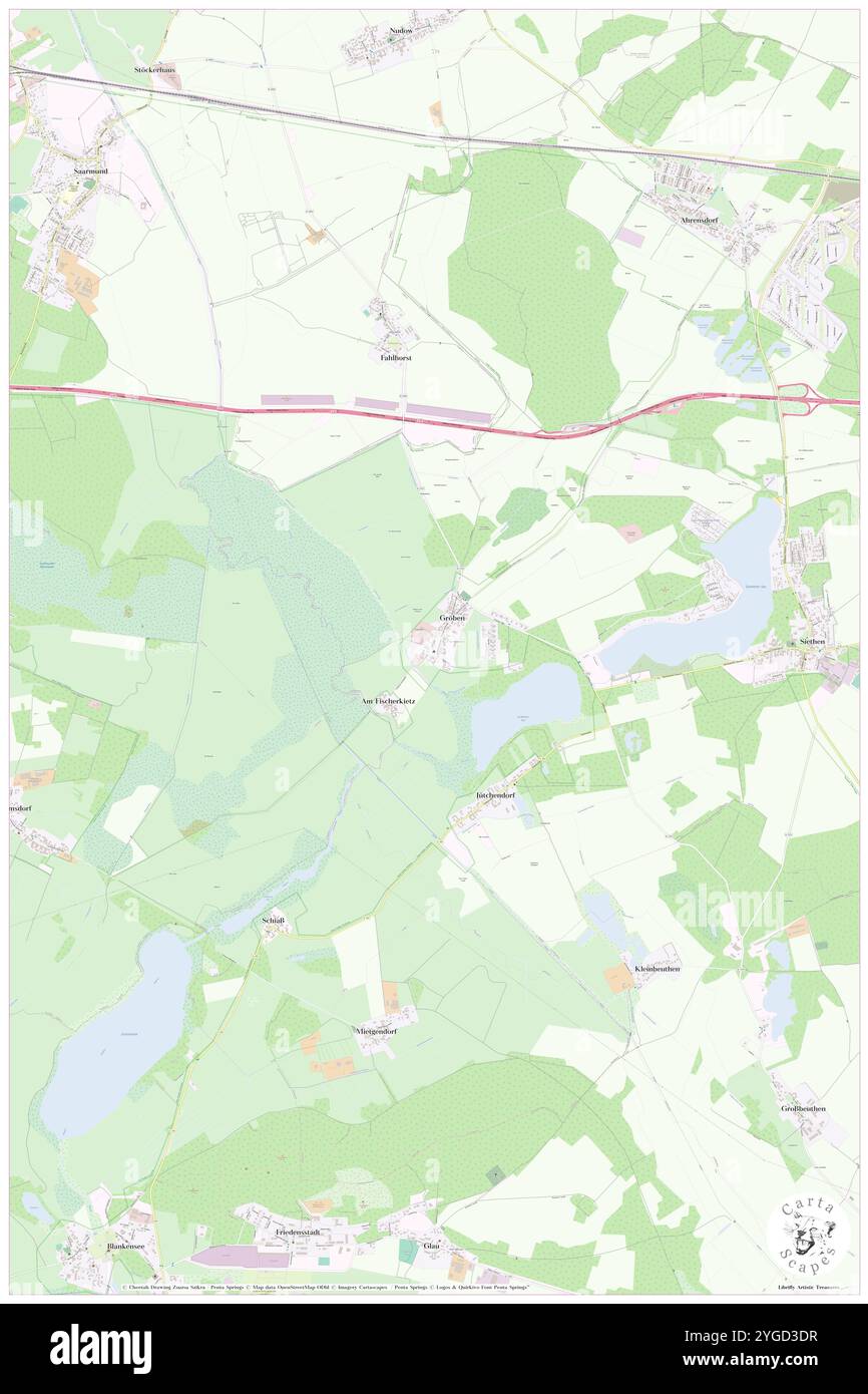 Groeben Pfarrkirche, DE, Germania, Brandeburgo, N 52 17' 0'', N 13 10' 3'', mappa, Cartascapes Mappa pubblicata nel 2024. Esplora Cartascapes, una mappa che rivela i diversi paesaggi, culture ed ecosistemi della Terra. Viaggia attraverso il tempo e lo spazio, scoprendo l'interconnessione del passato, del presente e del futuro del nostro pianeta. Foto Stock