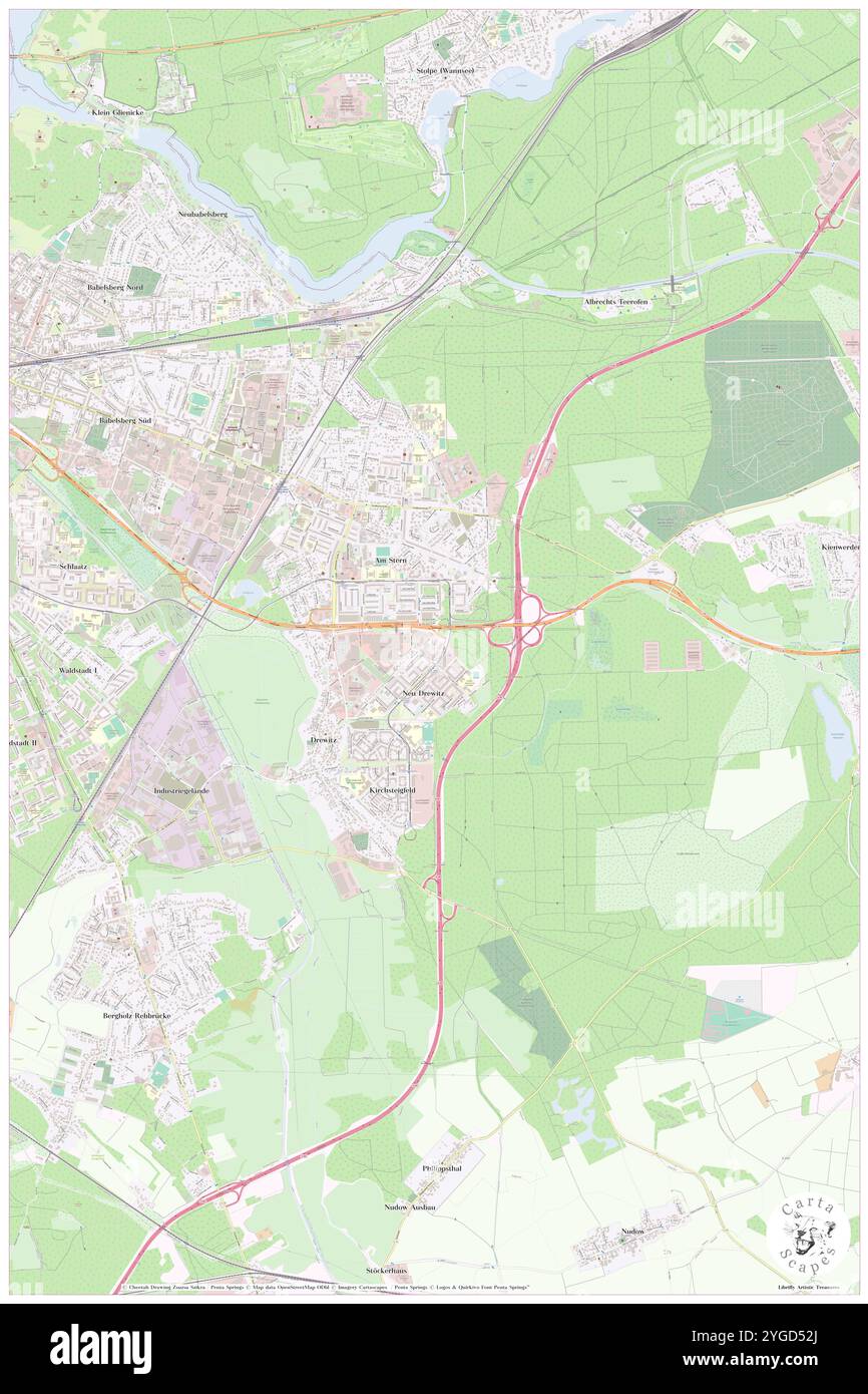 Ascot Bristol Hotel, DE, Germania, Brandeburgo, N 52 22' 13'', N 13 8' 24'', mappa, Cartascapes Mappa pubblicata nel 2024. Esplora Cartascapes, una mappa che rivela i diversi paesaggi, culture ed ecosistemi della Terra. Viaggia attraverso il tempo e lo spazio, scoprendo l'interconnessione del passato, del presente e del futuro del nostro pianeta. Foto Stock