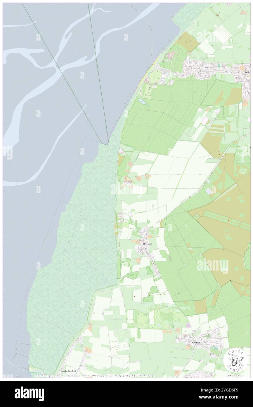 Demor, DE, Germania, bassa Sassonia, N 53 49' 59'', N 8 34' 59'', mappa, Cartascapes Mappa pubblicata nel 2024. Esplora Cartascapes, una mappa che rivela i diversi paesaggi, culture ed ecosistemi della Terra. Viaggia attraverso il tempo e lo spazio, scoprendo l'interconnessione del passato, del presente e del futuro del nostro pianeta. Foto Stock