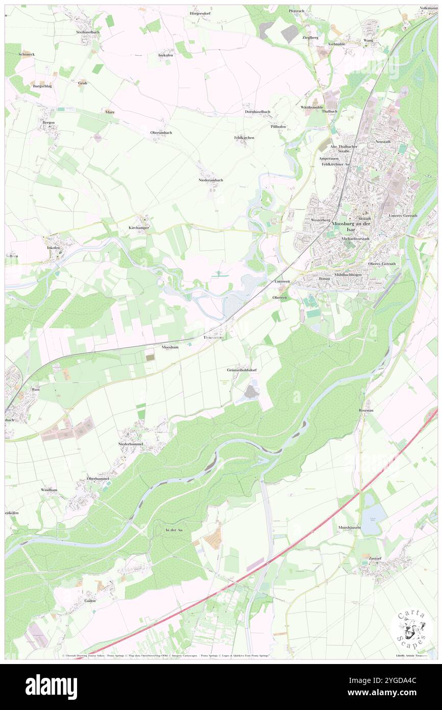 Thonstetten, alta Baviera, DE, Germania, Baviera, N 48 27' 1'', N 11 54' 11'', MAP, Cartascapes Map pubblicata nel 2024. Esplora Cartascapes, una mappa che rivela i diversi paesaggi, culture ed ecosistemi della Terra. Viaggia attraverso il tempo e lo spazio, scoprendo l'interconnessione del passato, del presente e del futuro del nostro pianeta. Foto Stock