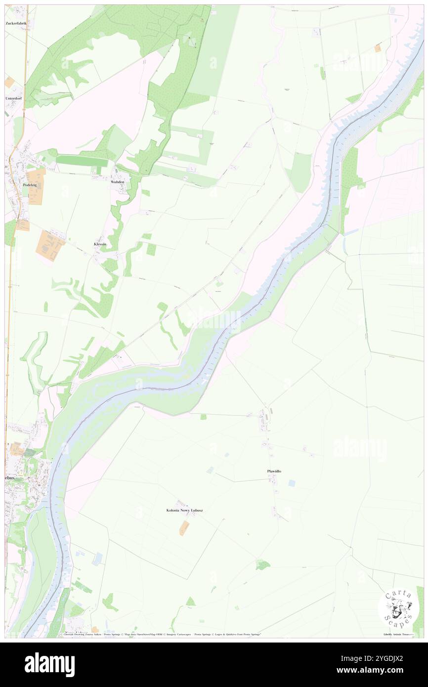 Lebus im Busch, DE, Germania, Brandeburgo, N 52 27' 0'', N 14 34' 59'', mappa, Cartascapes Mappa pubblicata nel 2024. Esplora Cartascapes, una mappa che rivela i diversi paesaggi, culture ed ecosistemi della Terra. Viaggia attraverso il tempo e lo spazio, scoprendo l'interconnessione del passato, del presente e del futuro del nostro pianeta. Foto Stock