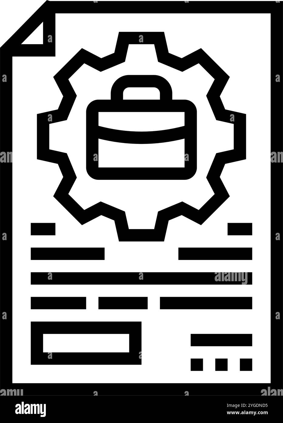 illustrazione vettoriale dell'icona della linea del diritto societario di governo Illustrazione Vettoriale
