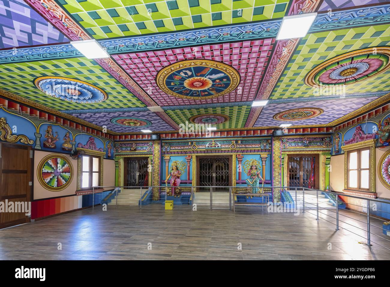 Tempio, tempio Arulmigu Draupathi Amman (Rajapalayam), costa settentrionale, Oceano Indiano, isola, Mauritius, Africa Foto Stock
