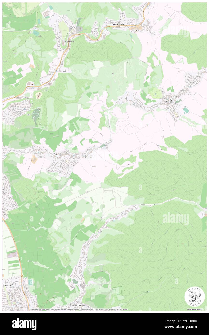 Zell, Regierungsbezirk Unterfranken, DE, Germania, Baviera, N 49 57' 56'', N 10 33' 48'', MAP, Cartascapes Map pubblicata nel 2024. Esplora Cartascapes, una mappa che rivela i diversi paesaggi, culture ed ecosistemi della Terra. Viaggia attraverso il tempo e lo spazio, scoprendo l'interconnessione del passato, del presente e del futuro del nostro pianeta. Foto Stock