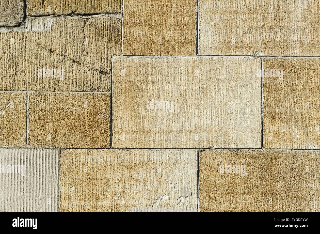 Sfondo beige muro di pietra Foto Stock