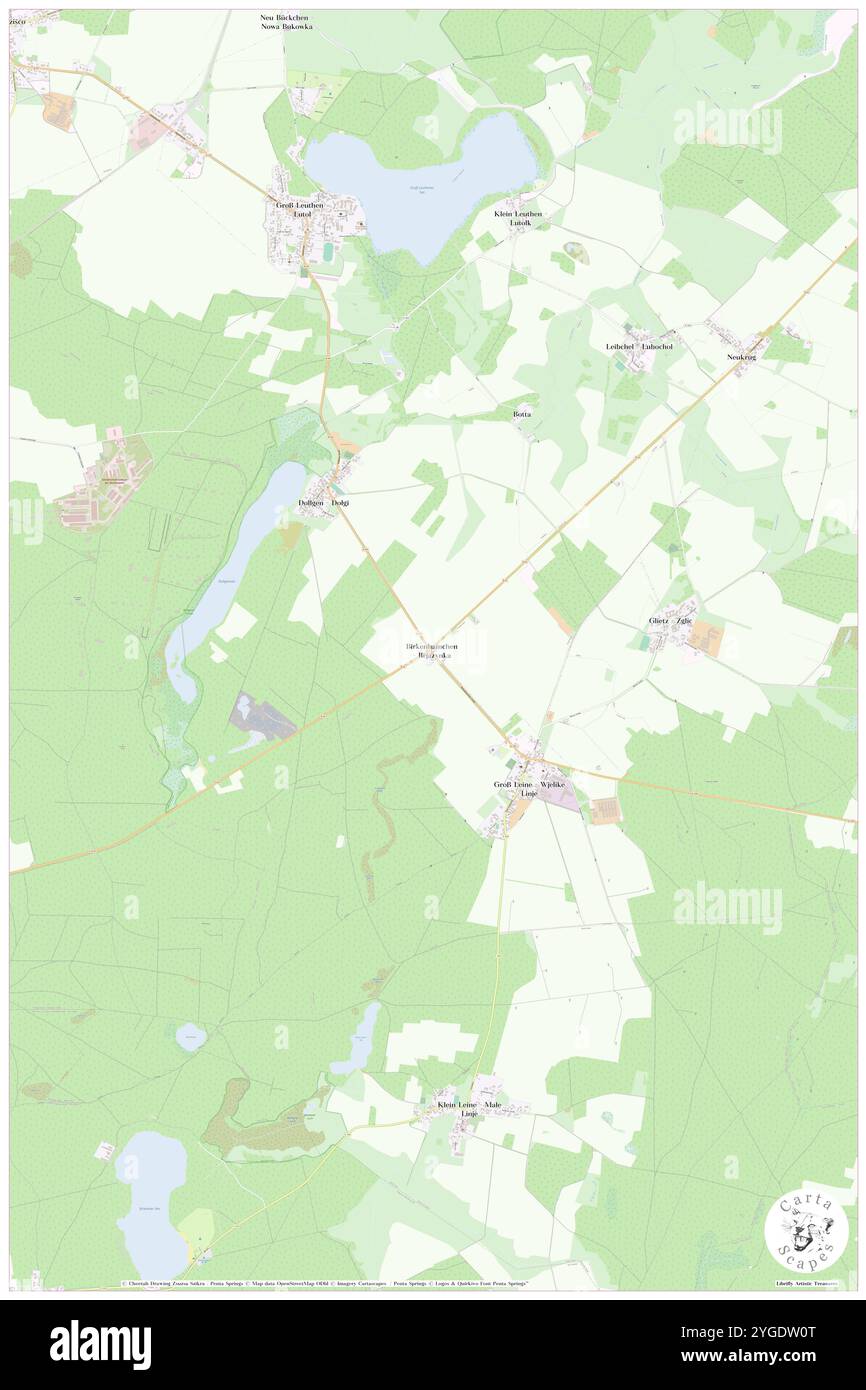 Birkenhainchen, DE, Germania, Brandeburgo, N 52 0' 25'', N 14 3' 10'', mappa, Cartascapes Mappa pubblicata nel 2024. Esplora Cartascapes, una mappa che rivela i diversi paesaggi, culture ed ecosistemi della Terra. Viaggia attraverso il tempo e lo spazio, scoprendo l'interconnessione del passato, del presente e del futuro del nostro pianeta. Foto Stock