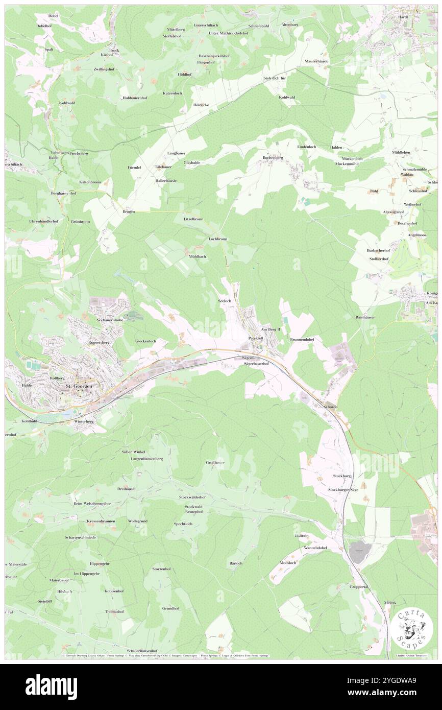 Peterzell, regione di Karlsruhe, DE, Germania, Baden-Wurttemberg, N 48 19' 32'', N 8 27' 47'', MAP, Cartascapes Map pubblicata nel 2024. Esplora Cartascapes, una mappa che rivela i diversi paesaggi, culture ed ecosistemi della Terra. Viaggia attraverso il tempo e lo spazio, scoprendo l'interconnessione del passato, del presente e del futuro del nostro pianeta. Foto Stock