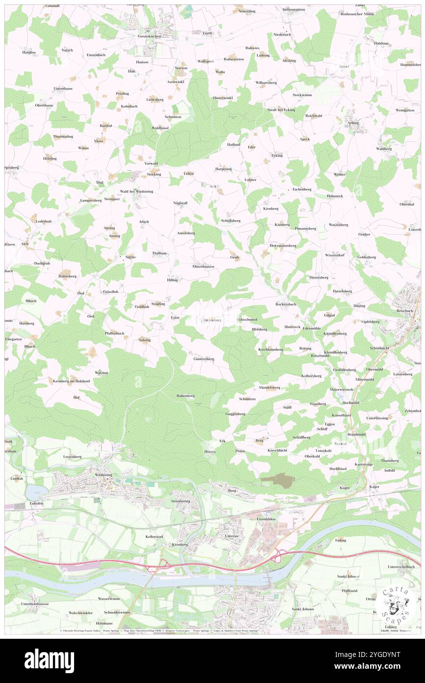 Hitzenberg, alta Baviera, DE, Germania, Baviera, N 48 17' 31'', N 12 40' 38'', MAP, Cartascapes Map pubblicata nel 2024. Esplora Cartascapes, una mappa che rivela i diversi paesaggi, culture ed ecosistemi della Terra. Viaggia attraverso il tempo e lo spazio, scoprendo l'interconnessione del passato, del presente e del futuro del nostro pianeta. Foto Stock