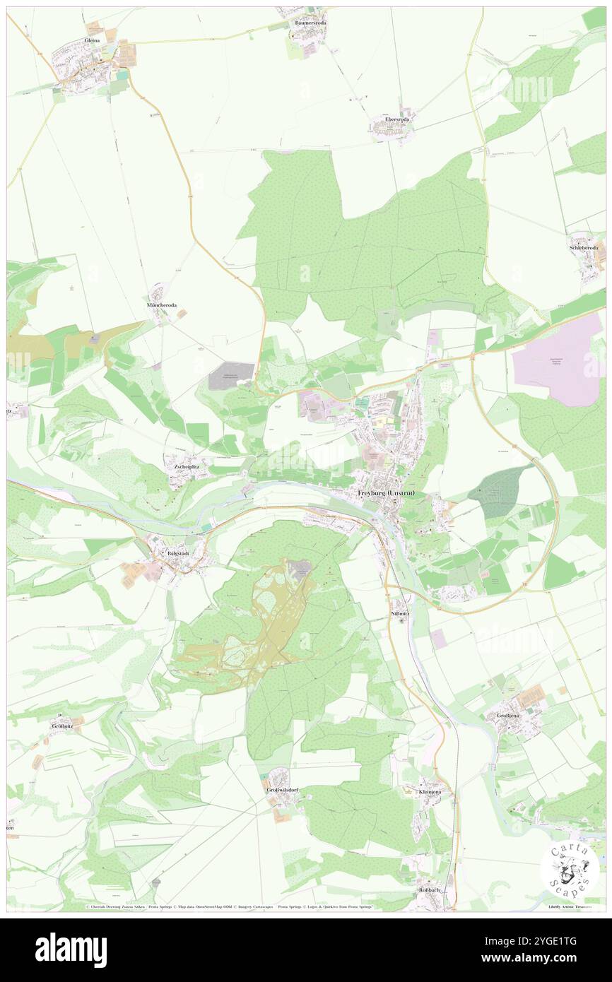 Schweigenberge, DE, Germania, Sassonia-Anhalt, N 51 12' 57'', N 11 45' 22'', mappa, Cartascapes Mappa pubblicata nel 2024. Esplora Cartascapes, una mappa che rivela i diversi paesaggi, culture ed ecosistemi della Terra. Viaggia attraverso il tempo e lo spazio, scoprendo l'interconnessione del passato, del presente e del futuro del nostro pianeta. Foto Stock