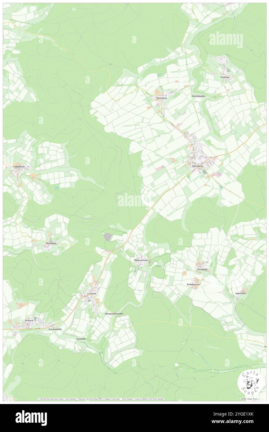 Buchberg, Regierungsbezirk Kassel, DE, Germania, Assia, N 50 56' 30'', N 9 2' 18'', MAP, Cartascapes Map pubblicata nel 2024. Esplora Cartascapes, una mappa che rivela i diversi paesaggi, culture ed ecosistemi della Terra. Viaggia attraverso il tempo e lo spazio, scoprendo l'interconnessione del passato, del presente e del futuro del nostro pianeta. Foto Stock