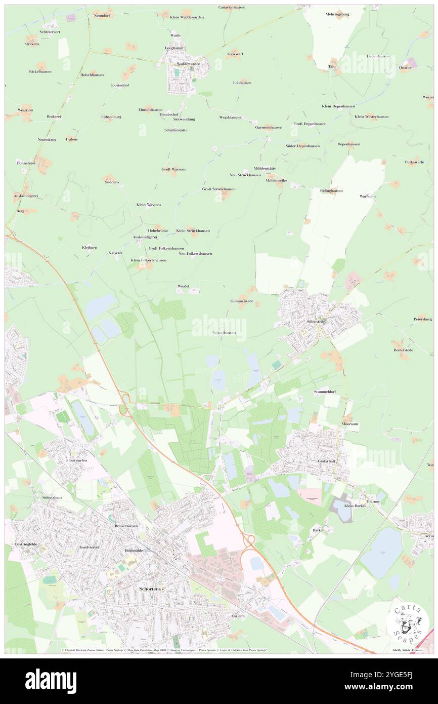 Boesselhausen, DE, Germania, bassa Sassonia, N 53 34' 22'', N 7 57' 46'', mappa, Cartascapes Mappa pubblicata nel 2024. Esplora Cartascapes, una mappa che rivela i diversi paesaggi, culture ed ecosistemi della Terra. Viaggia attraverso il tempo e lo spazio, scoprendo l'interconnessione del passato, del presente e del futuro del nostro pianeta. Foto Stock