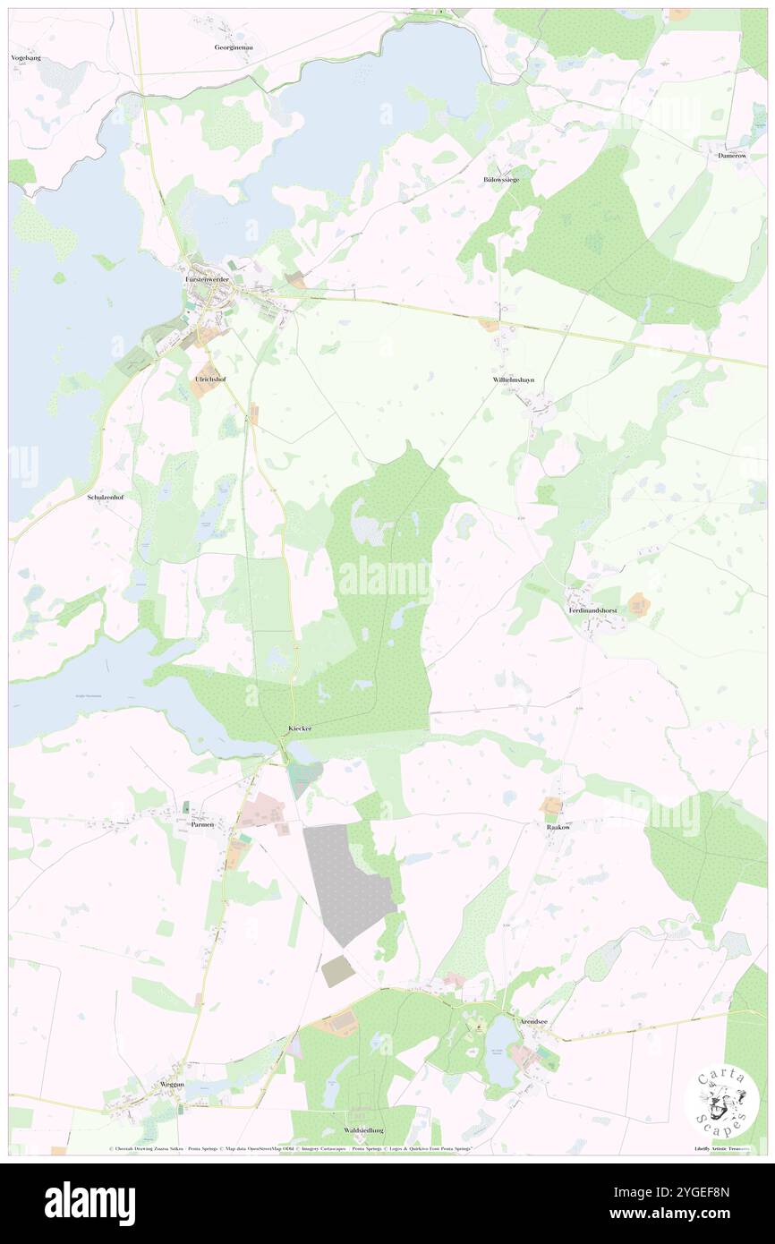 Der Kiecker, DE, Germania, Brandeburgo, N 53 22' 9'', N 13 36' 27'', mappa, Cartascapes Mappa pubblicata nel 2024. Esplora Cartascapes, una mappa che rivela i diversi paesaggi, culture ed ecosistemi della Terra. Viaggia attraverso il tempo e lo spazio, scoprendo l'interconnessione del passato, del presente e del futuro del nostro pianeta. Foto Stock