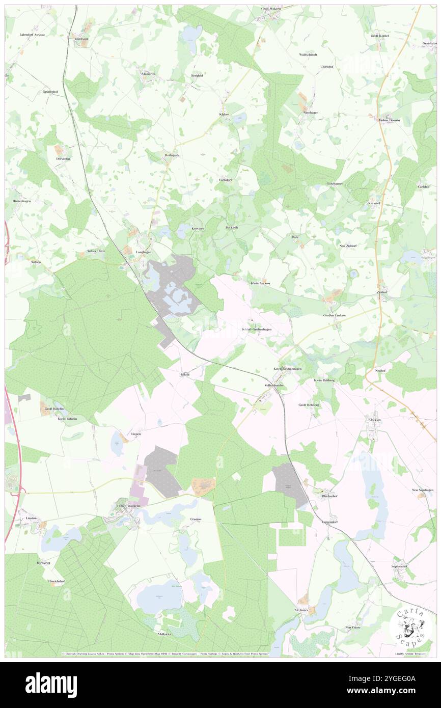 Vollrathsruhe, DE, Germania, Meclemburgo-Vorpommern, N 53 38' 37'', N 12 29' 17'', mappa, Cartascapes Mappa pubblicata nel 2024. Esplora Cartascapes, una mappa che rivela i diversi paesaggi, culture ed ecosistemi della Terra. Viaggia attraverso il tempo e lo spazio, scoprendo l'interconnessione del passato, del presente e del futuro del nostro pianeta. Foto Stock