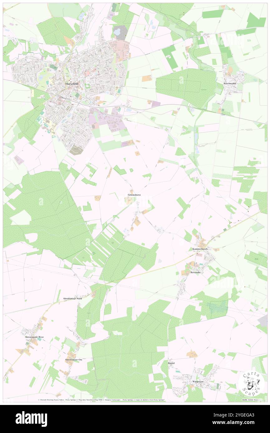 Griemshorst, DE, Germania, bassa Sassonia, N 53 25' 34'', N 9 31' 36'', mappa, Cartascapes Mappa pubblicata nel 2024. Esplora Cartascapes, una mappa che rivela i diversi paesaggi, culture ed ecosistemi della Terra. Viaggia attraverso il tempo e lo spazio, scoprendo l'interconnessione del passato, del presente e del futuro del nostro pianeta. Foto Stock