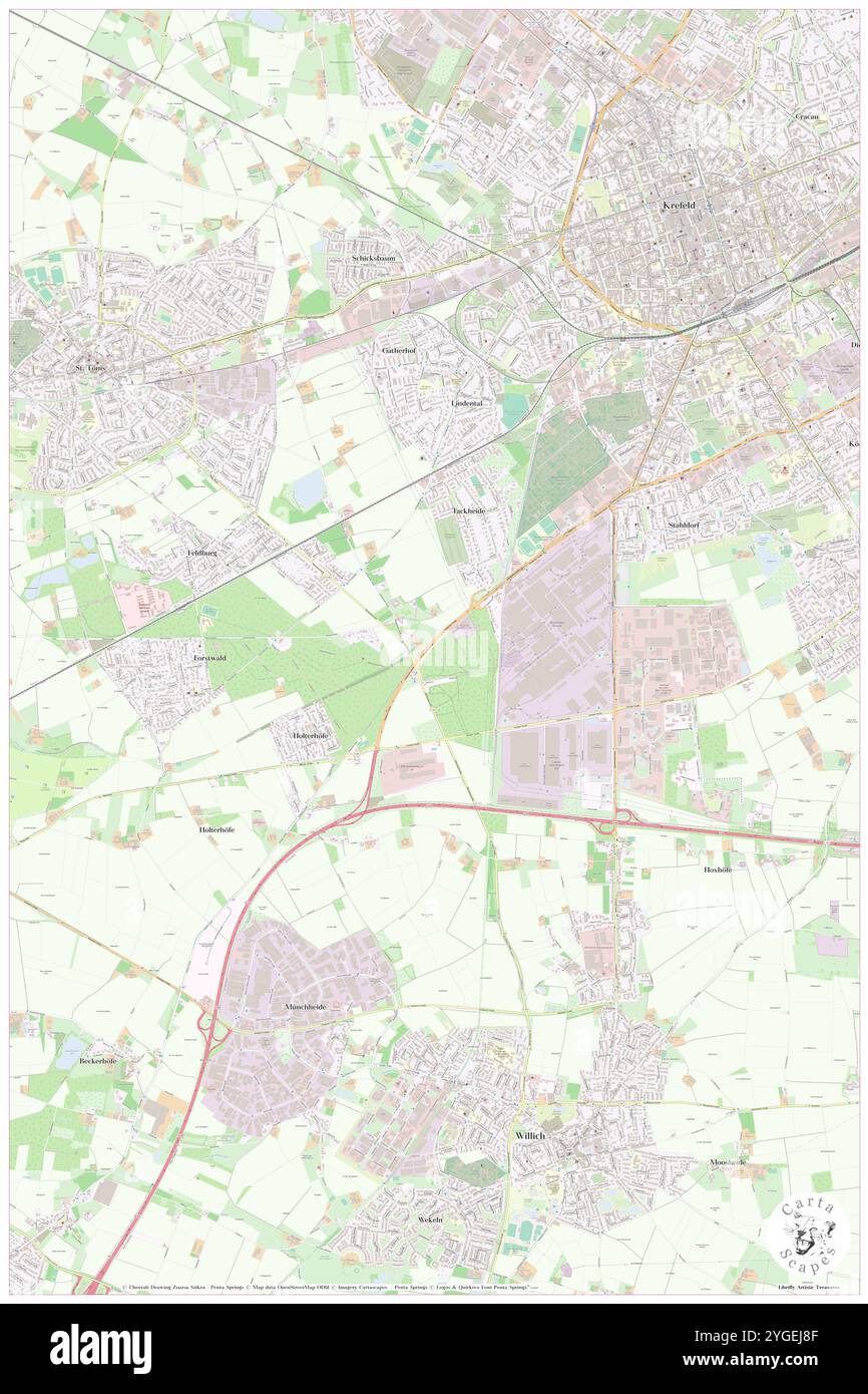 Maggio, distretto di Düsseldorf, DE, Germania, Renania settentrionale-Vestfalia, N 51 17' 59'', N 6 31' 59'', MAP, Cartascapes Map pubblicata nel 2024. Esplora Cartascapes, una mappa che rivela i diversi paesaggi, culture ed ecosistemi della Terra. Viaggia attraverso il tempo e lo spazio, scoprendo l'interconnessione del passato, del presente e del futuro del nostro pianeta. Foto Stock