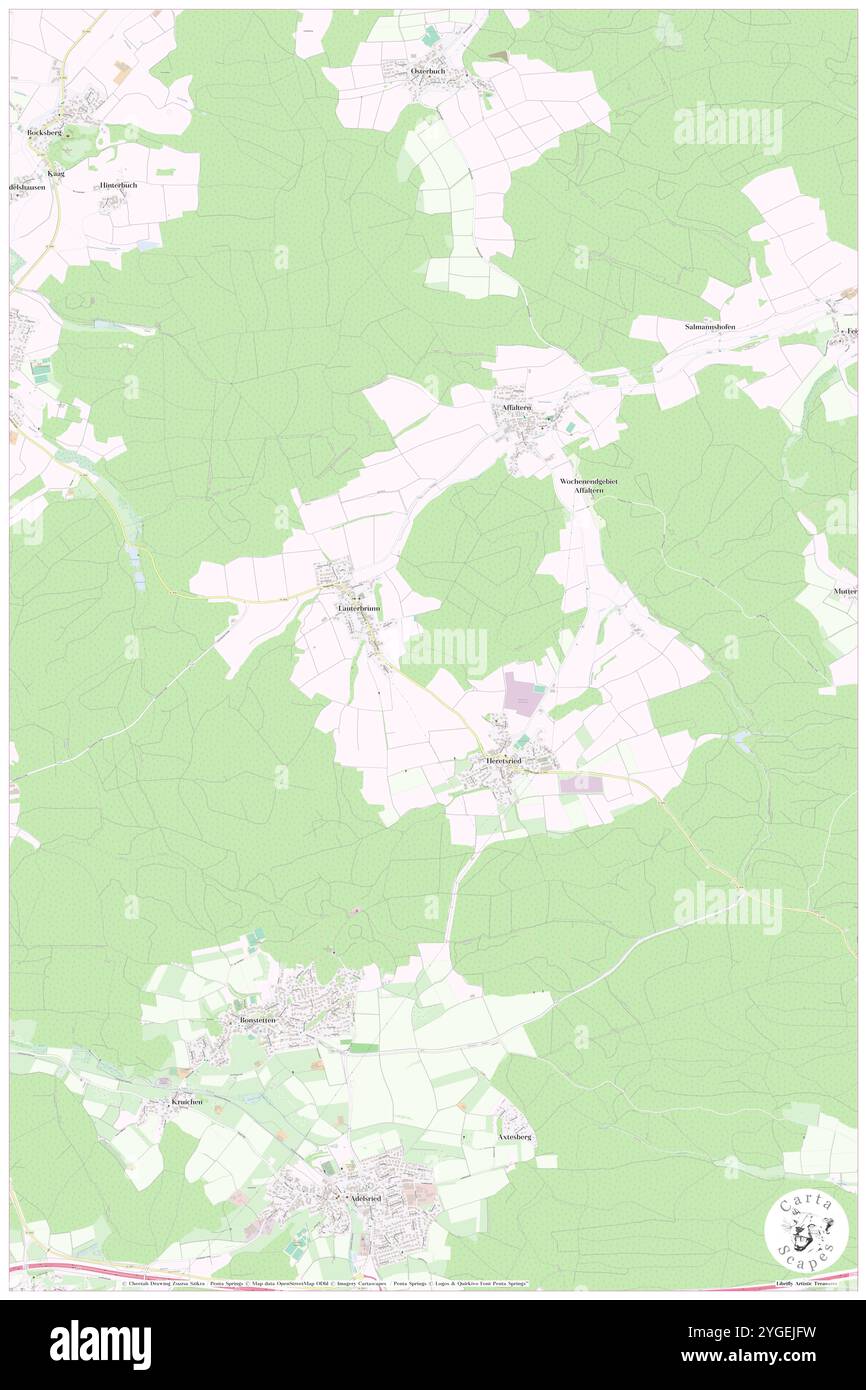 Weiherberg, Svevia, Germania, Baviera, N 48 28' 6'', N 10 43' 38'', MAP, Cartascapes Map pubblicata nel 2024. Esplora Cartascapes, una mappa che rivela i diversi paesaggi, culture ed ecosistemi della Terra. Viaggia attraverso il tempo e lo spazio, scoprendo l'interconnessione del passato, del presente e del futuro del nostro pianeta. Foto Stock