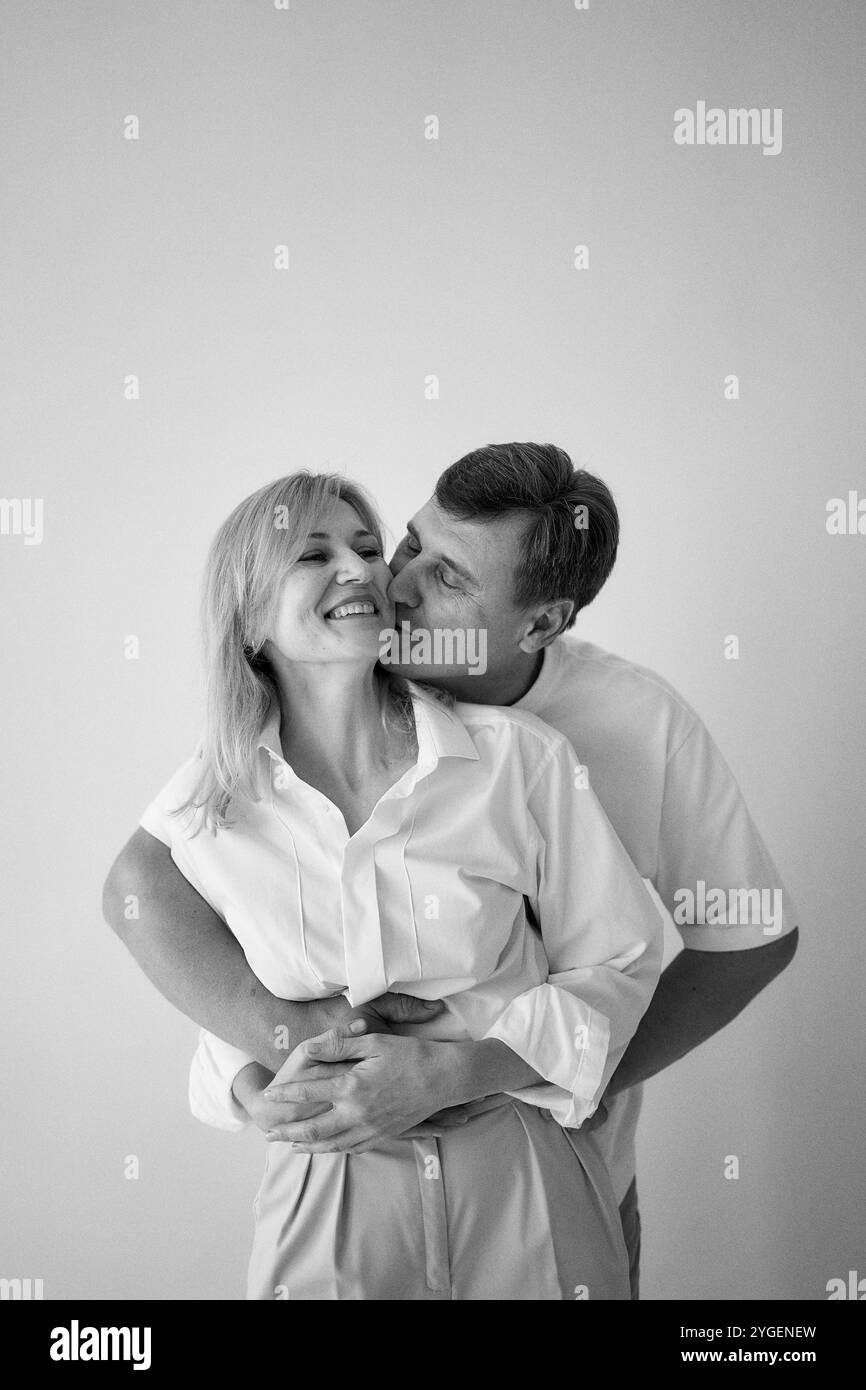 un ritratto di una bella coppia di mezza età Foto Stock