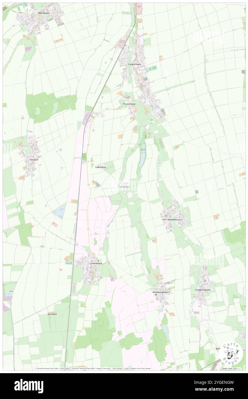 Schwabaich, Svevia, Germania, Baviera, N 48 6' 50'', N 10 45' 10'', MAP, Cartascapes Map pubblicata nel 2024. Esplora Cartascapes, una mappa che rivela i diversi paesaggi, culture ed ecosistemi della Terra. Viaggia attraverso il tempo e lo spazio, scoprendo l'interconnessione del passato, del presente e del futuro del nostro pianeta. Foto Stock