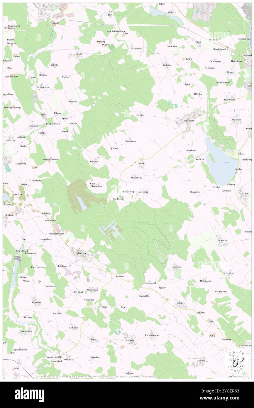 Hungerberg, alta Baviera, DE, Germania, Baviera, N 47 54' 9'', N 12 52' 9'', MAP, Cartascapes Map pubblicata nel 2024. Esplora Cartascapes, una mappa che rivela i diversi paesaggi, culture ed ecosistemi della Terra. Viaggia attraverso il tempo e lo spazio, scoprendo l'interconnessione del passato, del presente e del futuro del nostro pianeta. Foto Stock