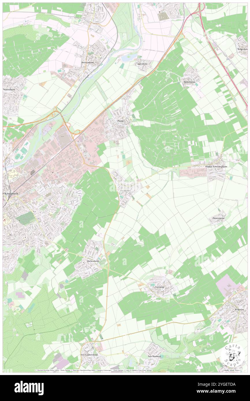 Bosenheim, DE, Germania, Rheinland-Pfalz, N 49 50' 40'', N 7 54' 49'', mappa, Cartascapes Mappa pubblicata nel 2024. Esplora Cartascapes, una mappa che rivela i diversi paesaggi, culture ed ecosistemi della Terra. Viaggia attraverso il tempo e lo spazio, scoprendo l'interconnessione del passato, del presente e del futuro del nostro pianeta. Foto Stock