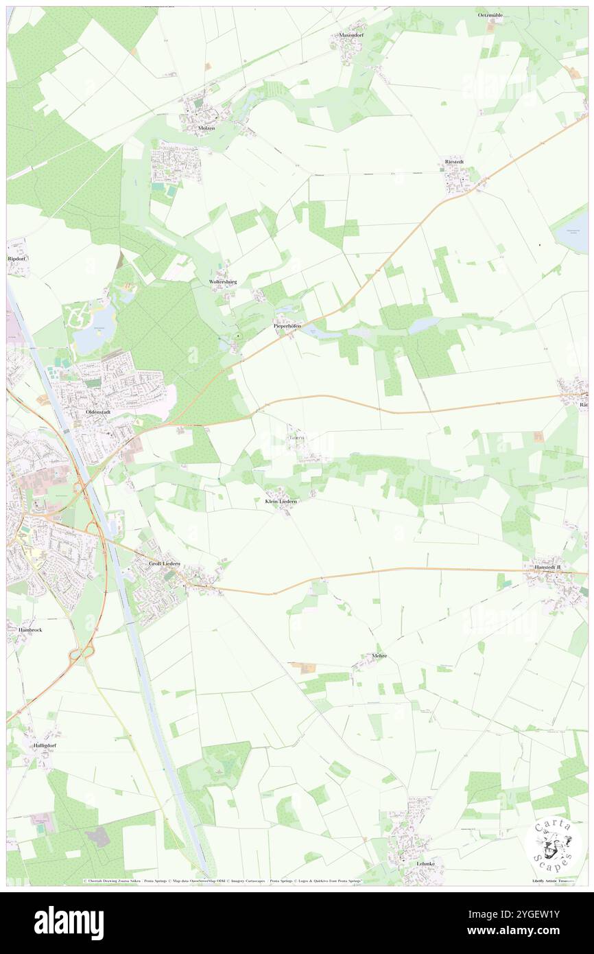 Tatern, DE, Germania, bassa Sassonia, N 52 58' 14'', N 10 37' 22'', mappa, Cartascapes Mappa pubblicata nel 2024. Esplora Cartascapes, una mappa che rivela i diversi paesaggi, culture ed ecosistemi della Terra. Viaggia attraverso il tempo e lo spazio, scoprendo l'interconnessione del passato, del presente e del futuro del nostro pianeta. Foto Stock