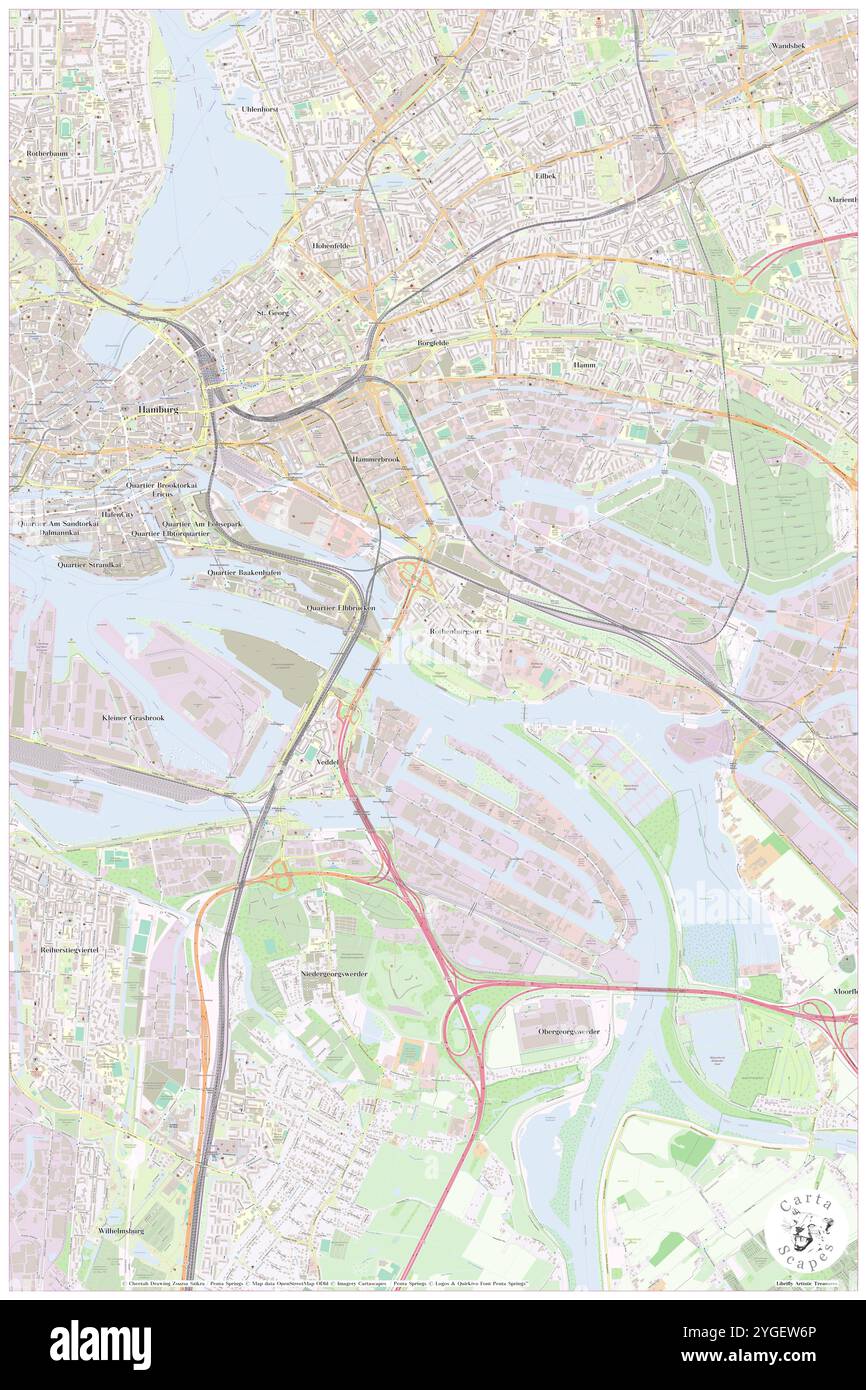 Haken, DE, Germania, Amburgo, N 53 31' 59'', N 10 1' 59'', mappa, Cartascapes Mappa pubblicata nel 2024. Esplora Cartascapes, una mappa che rivela i diversi paesaggi, culture ed ecosistemi della Terra. Viaggia attraverso il tempo e lo spazio, scoprendo l'interconnessione del passato, del presente e del futuro del nostro pianeta. Foto Stock