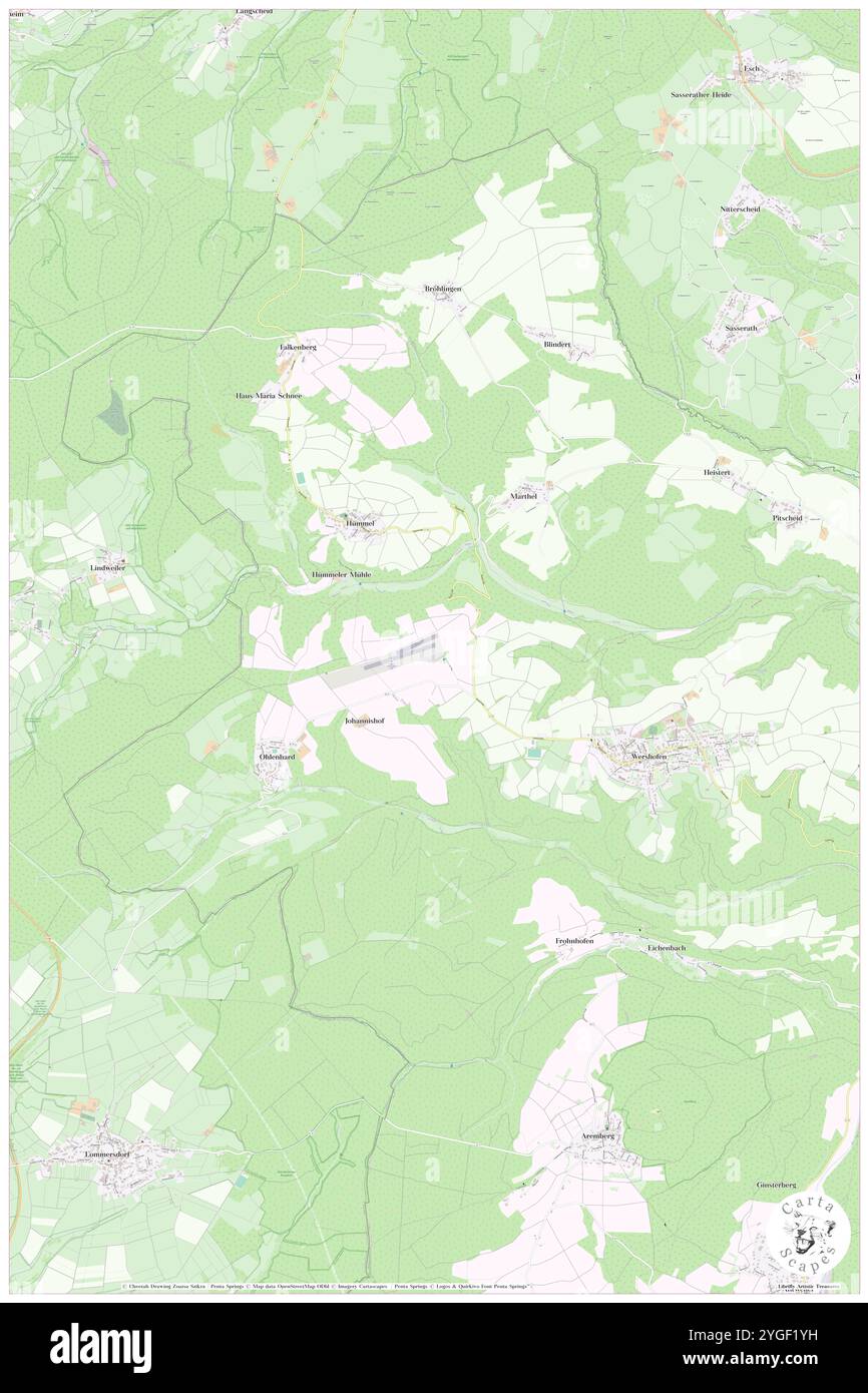 Sonderlandeplatz Wershofen/Eifel, DE, Germania, Renania settentrionale-Vestfalia, N 50 27' 6'', N 6 47' 14'', mappa, Cartascapes Mappa pubblicata nel 2024. Esplora Cartascapes, una mappa che rivela i diversi paesaggi, culture ed ecosistemi della Terra. Viaggia attraverso il tempo e lo spazio, scoprendo l'interconnessione del passato, del presente e del futuro del nostro pianeta. Foto Stock