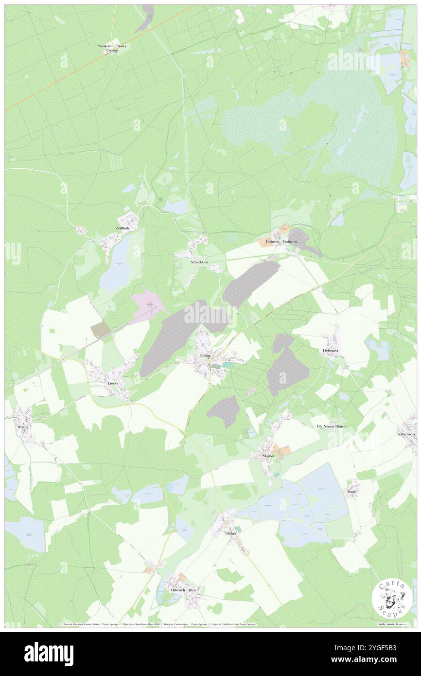 Ossling, DE, Germania, Sassonia, N 51 22' 0'', N 14 10' 0''', mappa, Cartascapes Mappa pubblicata nel 2024. Esplora Cartascapes, una mappa che rivela i diversi paesaggi, culture ed ecosistemi della Terra. Viaggia attraverso il tempo e lo spazio, scoprendo l'interconnessione del passato, del presente e del futuro del nostro pianeta. Foto Stock