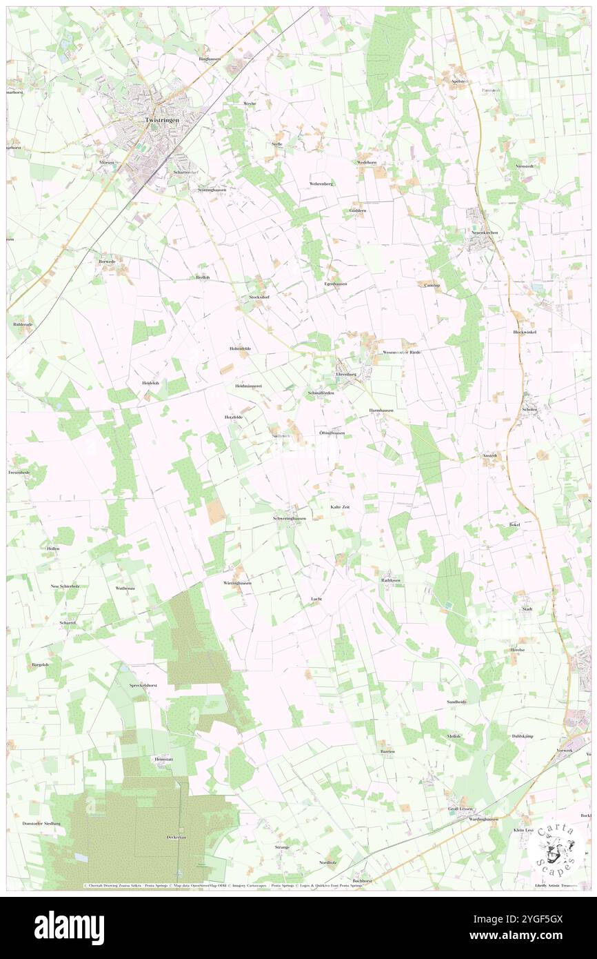 Ehrenburg, DE, Germania, bassa Sassonia, N 52 45' 0'', N 8 41' 59'', mappa, Cartascapes Mappa pubblicata nel 2024. Esplora Cartascapes, una mappa che rivela i diversi paesaggi, culture ed ecosistemi della Terra. Viaggia attraverso il tempo e lo spazio, scoprendo l'interconnessione del passato, del presente e del futuro del nostro pianeta. Foto Stock