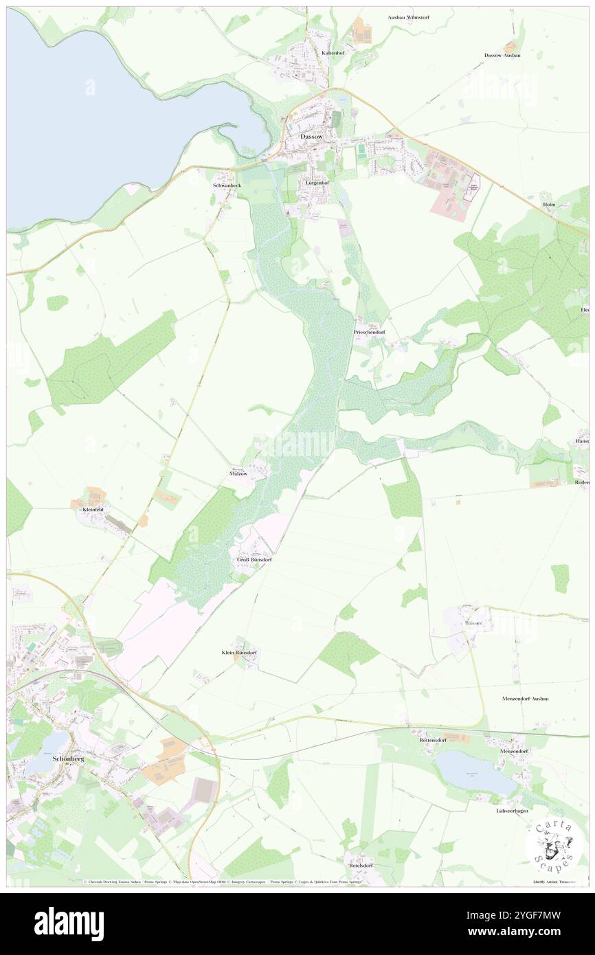 Maurine, DE, Germania, Meclemburgo-Vorpommern, N 53 52' 38'', N 10 58' 23''', mappa, Cartascapes Mappa pubblicata nel 2024. Esplora Cartascapes, una mappa che rivela i diversi paesaggi, culture ed ecosistemi della Terra. Viaggia attraverso il tempo e lo spazio, scoprendo l'interconnessione del passato, del presente e del futuro del nostro pianeta. Foto Stock