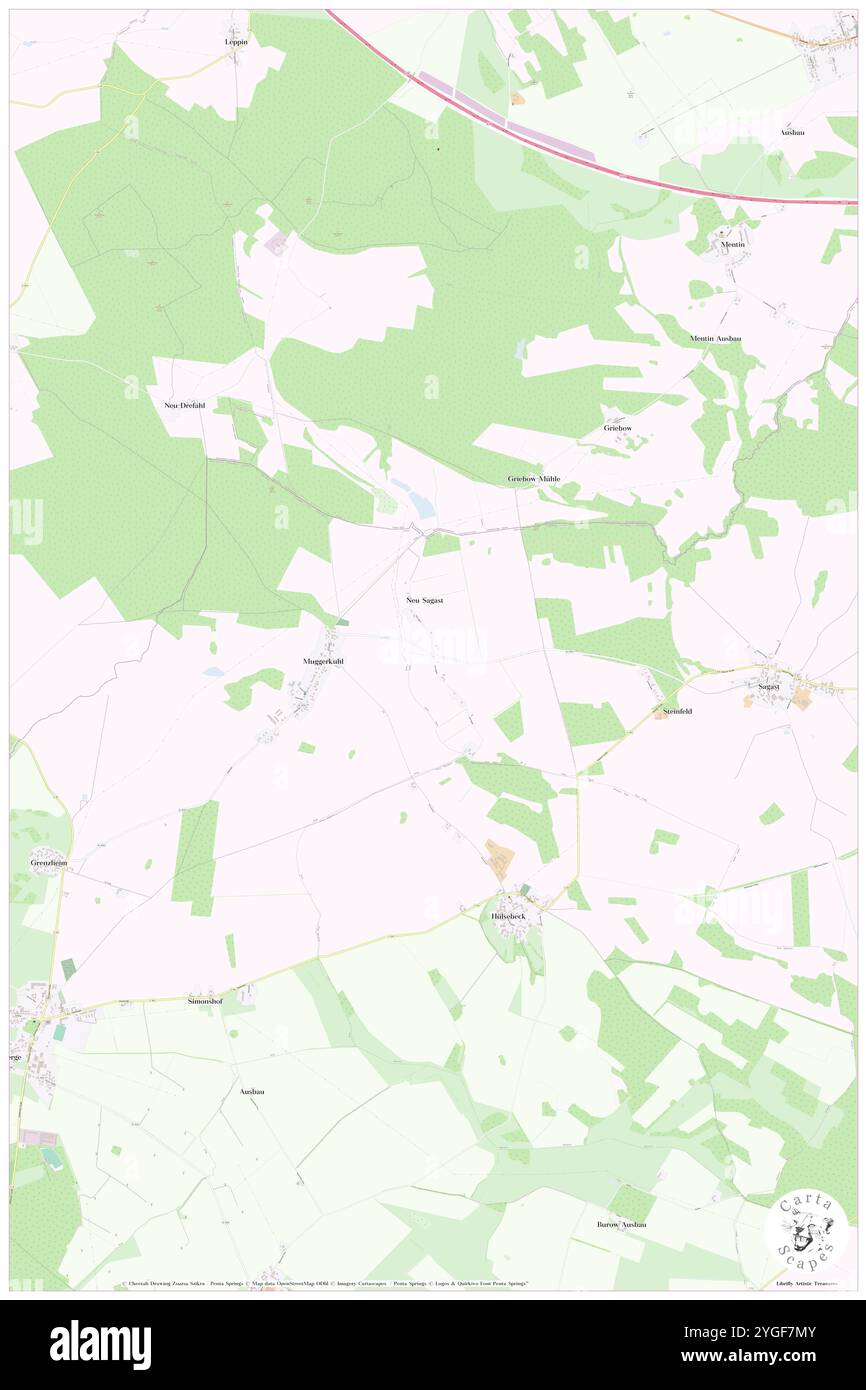 NEU Sagast, DE, Germania, Brandeburgo, N 53 15' 55'', N 11 55' 10'', mappa, Cartascapes Mappa pubblicata nel 2024. Esplora Cartascapes, una mappa che rivela i diversi paesaggi, culture ed ecosistemi della Terra. Viaggia attraverso il tempo e lo spazio, scoprendo l'interconnessione del passato, del presente e del futuro del nostro pianeta. Foto Stock