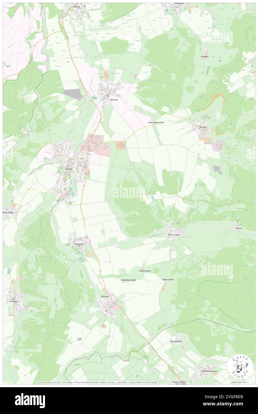 Schleidsberg, DE, Germania, Turingia, N 50 42' 29'', N 9 58' 25'', mappa, Cartascapes Mappa pubblicata nel 2024. Esplora Cartascapes, una mappa che rivela i diversi paesaggi, culture ed ecosistemi della Terra. Viaggia attraverso il tempo e lo spazio, scoprendo l'interconnessione del passato, del presente e del futuro del nostro pianeta. Foto Stock