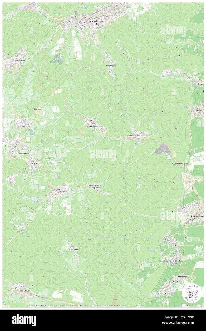 Lebersteine, DE, Germania, Rheinland-Pfalz, N 49 9' 34'', N 7 58' 17'', mappa, Cartascapes Mappa pubblicata nel 2024. Esplora Cartascapes, una mappa che rivela i diversi paesaggi, culture ed ecosistemi della Terra. Viaggia attraverso il tempo e lo spazio, scoprendo l'interconnessione del passato, del presente e del futuro del nostro pianeta. Foto Stock