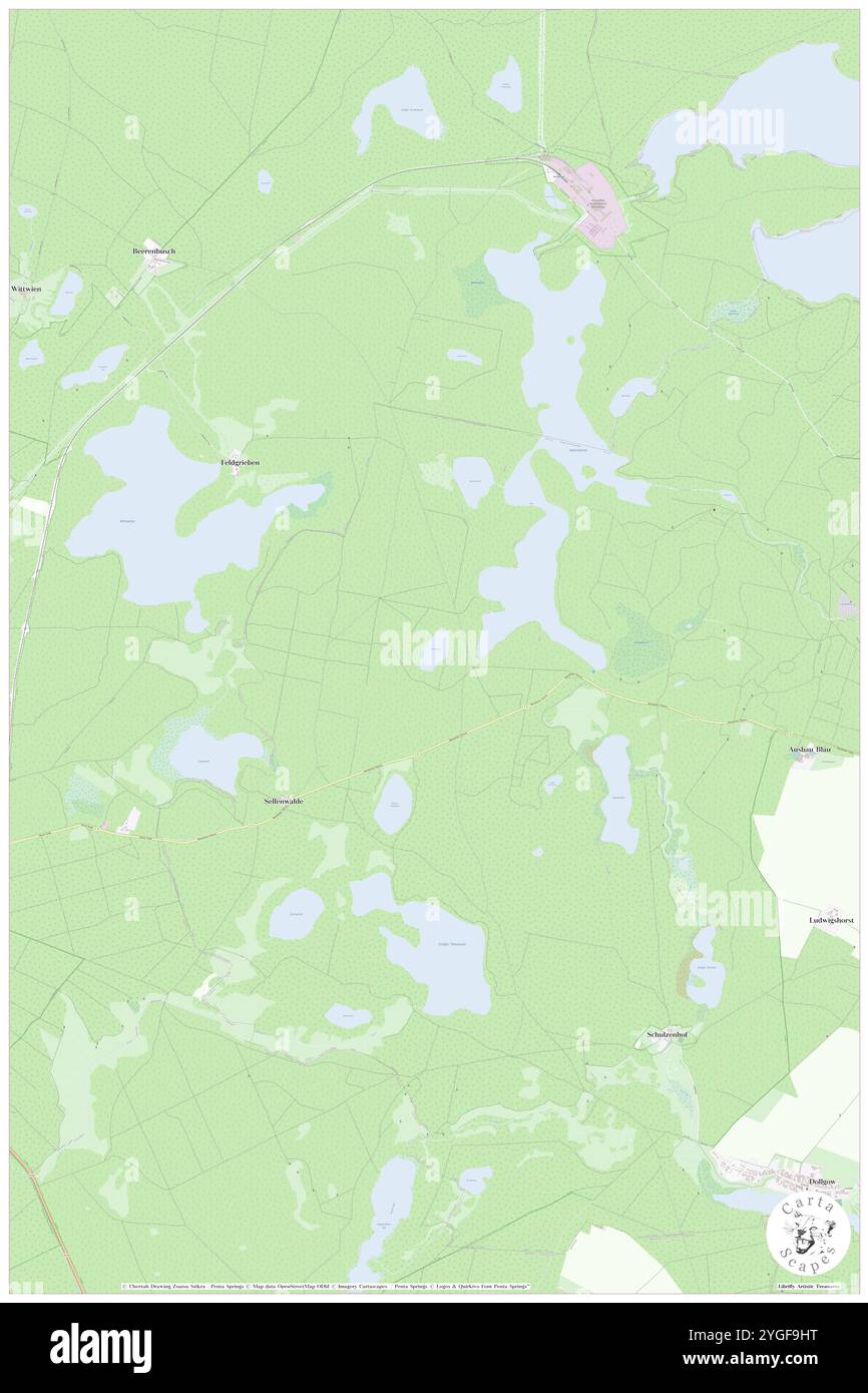 Plotzensee, DE, Germania, Brandeburgo, N 53 6' 54'', N 12 58' 14'', mappa, Cartascapes Mappa pubblicata nel 2024. Esplora Cartascapes, una mappa che rivela i diversi paesaggi, culture ed ecosistemi della Terra. Viaggia attraverso il tempo e lo spazio, scoprendo l'interconnessione del passato, del presente e del futuro del nostro pianeta. Foto Stock