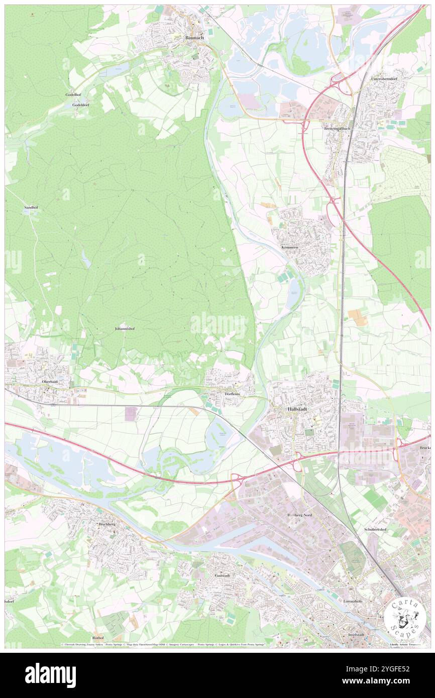 Kreuzberg, alta Franconia, DE, Germania, Baviera, N 49 56' 28'', N 10 51' 23'', mappa, Cartascapes Map pubblicata nel 2024. Esplora Cartascapes, una mappa che rivela i diversi paesaggi, culture ed ecosistemi della Terra. Viaggia attraverso il tempo e lo spazio, scoprendo l'interconnessione del passato, del presente e del futuro del nostro pianeta. Foto Stock