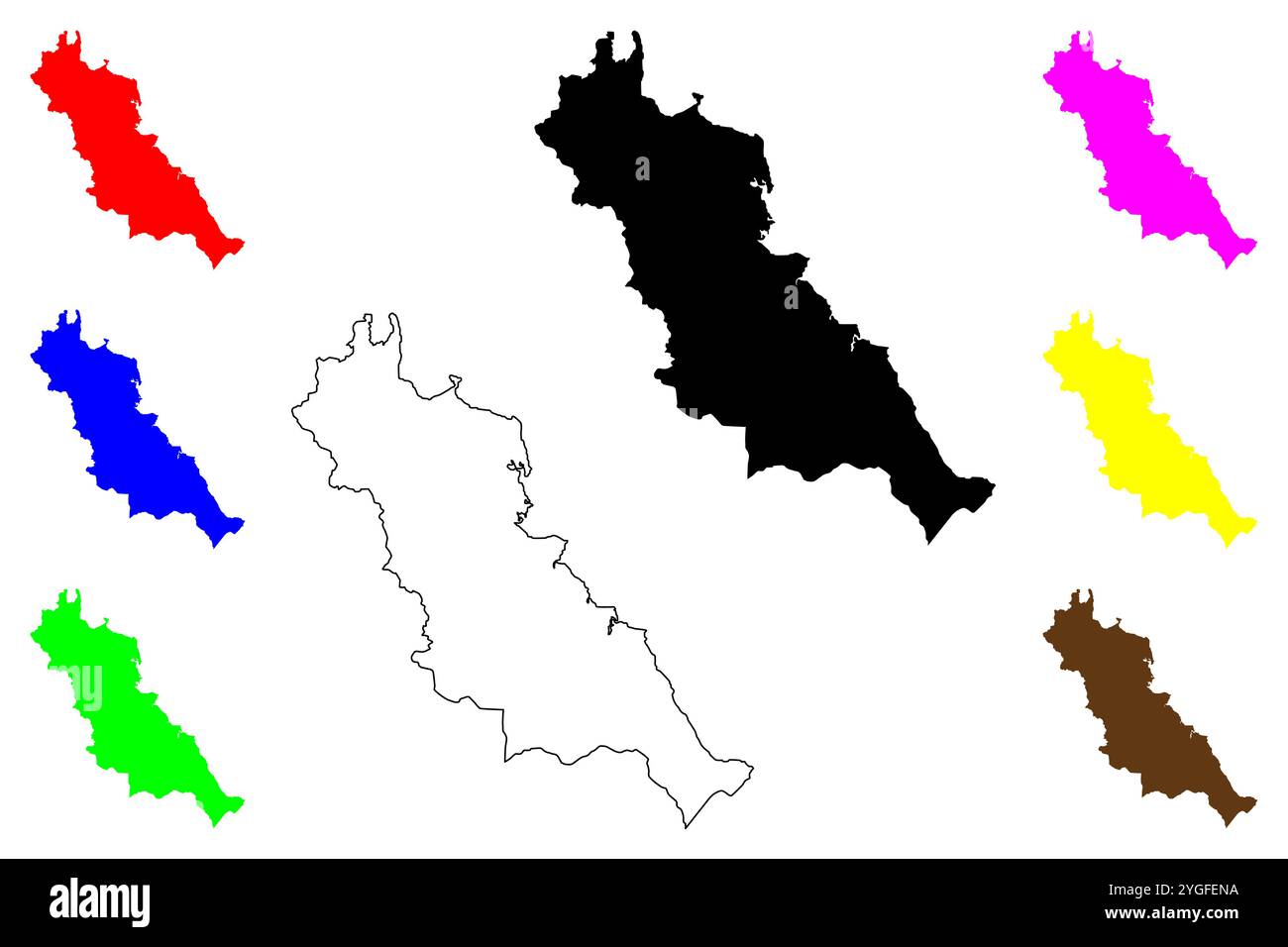 Essex County, Commonwealth of Virginia (Stati Uniti, Stati Uniti d'America, Stati Uniti, Stati Uniti, Stati Uniti) mappa vettoriale illustrazione, scrimble schizzo Essex mappa Illustrazione Vettoriale