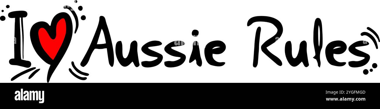 L'Aussie domina l'amore Illustrazione Vettoriale