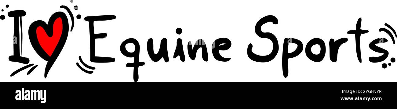 Equine Sports Illustrazione Vettoriale