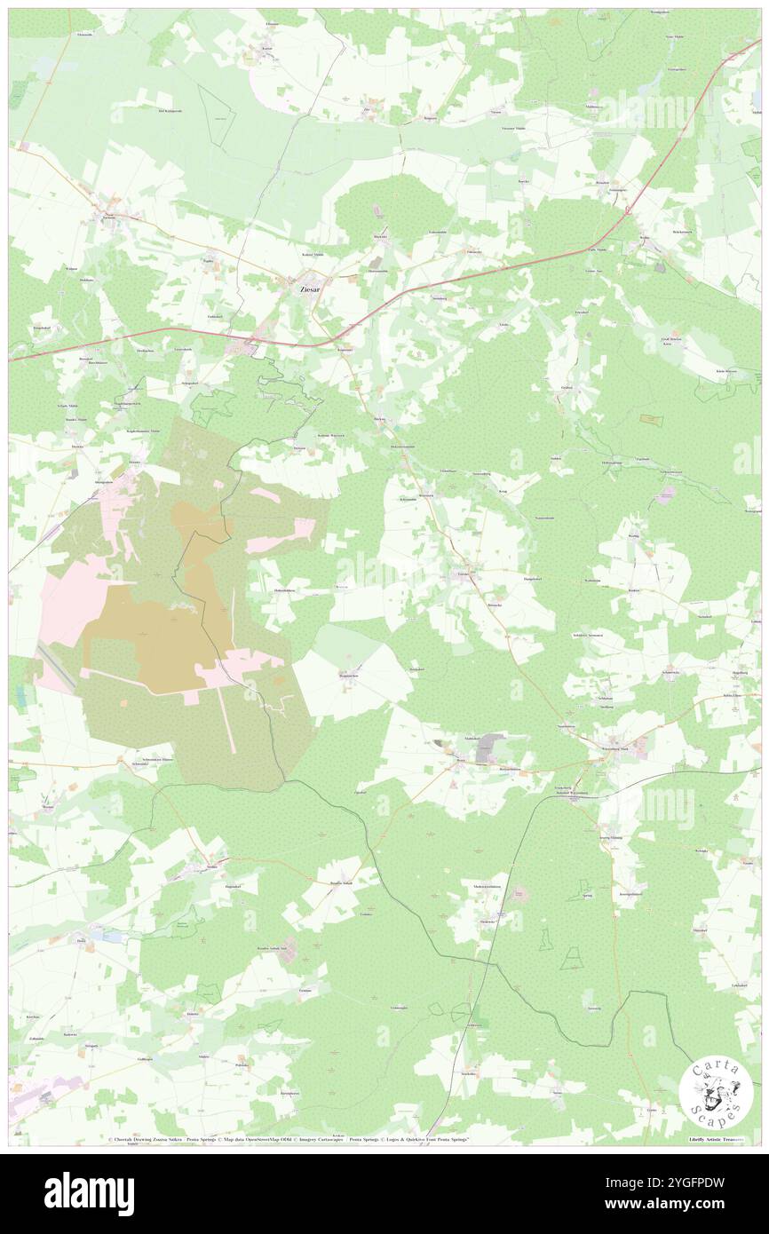 Goerzke, DE, Germania, Brandeburgo, N 52 10' 14'', N 12 22' 14'', mappa, Cartascapes Mappa pubblicata nel 2024. Esplora Cartascapes, una mappa che rivela i diversi paesaggi, culture ed ecosistemi della Terra. Viaggia attraverso il tempo e lo spazio, scoprendo l'interconnessione del passato, del presente e del futuro del nostro pianeta. Foto Stock