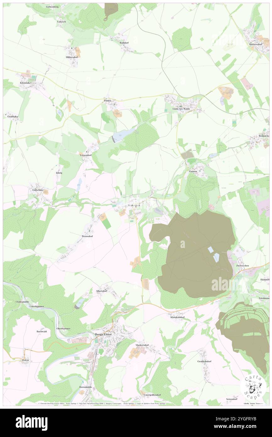 Wolfersdorf, DE, Germania, Turingia, N 50 46' 58'', N 12 10' 25'', mappa, Cartascapes Mappa pubblicata nel 2024. Esplora Cartascapes, una mappa che rivela i diversi paesaggi, culture ed ecosistemi della Terra. Viaggia attraverso il tempo e lo spazio, scoprendo l'interconnessione del passato, del presente e del futuro del nostro pianeta. Foto Stock