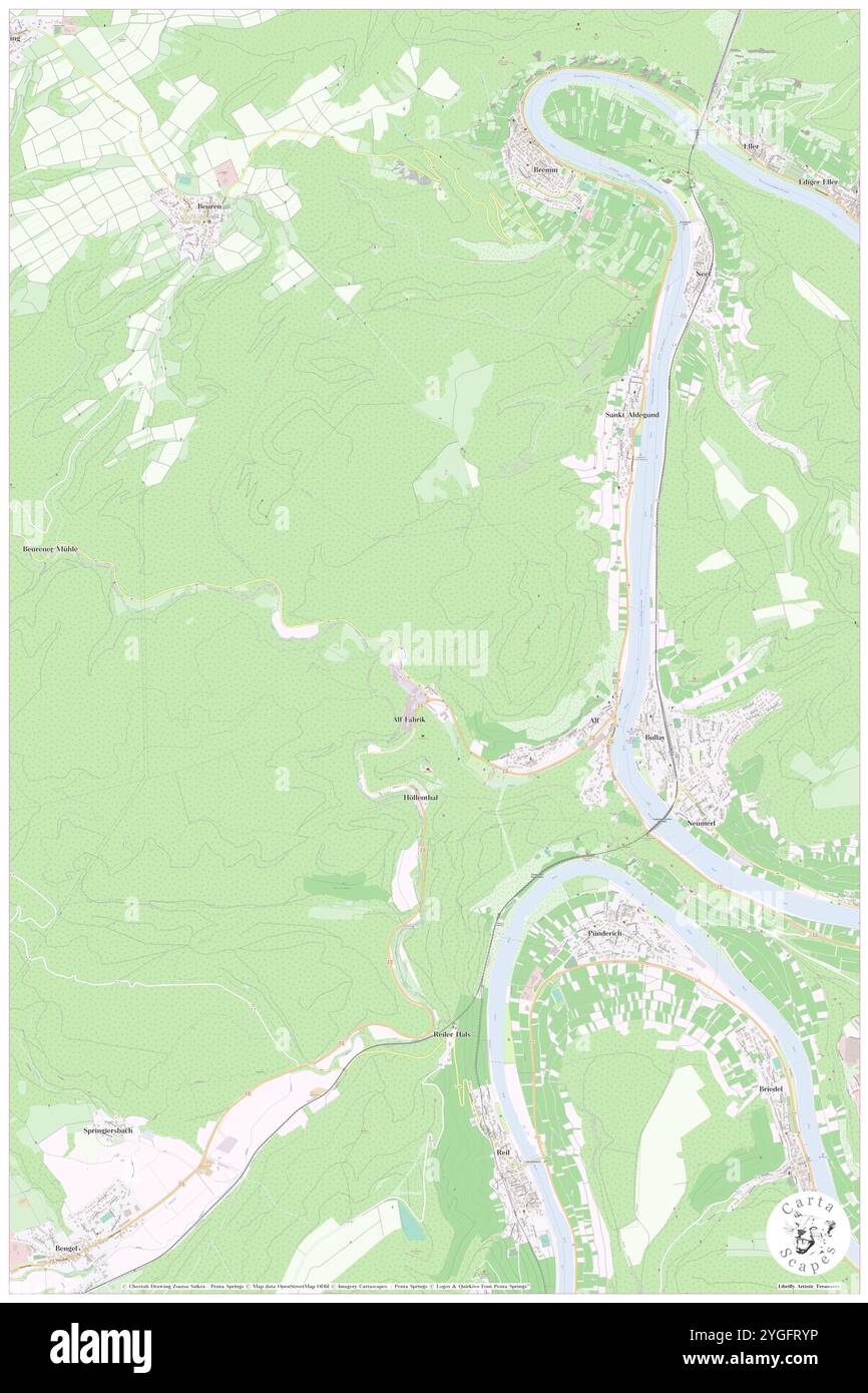 Alf, DE, Germania, Rheinland-Pfalz, N 50 3' 41'', N 7 6' 30'', MAP, Cartascapes Map pubblicata nel 2024. Esplora Cartascapes, una mappa che rivela i diversi paesaggi, culture ed ecosistemi della Terra. Viaggia attraverso il tempo e lo spazio, scoprendo l'interconnessione del passato, del presente e del futuro del nostro pianeta. Foto Stock