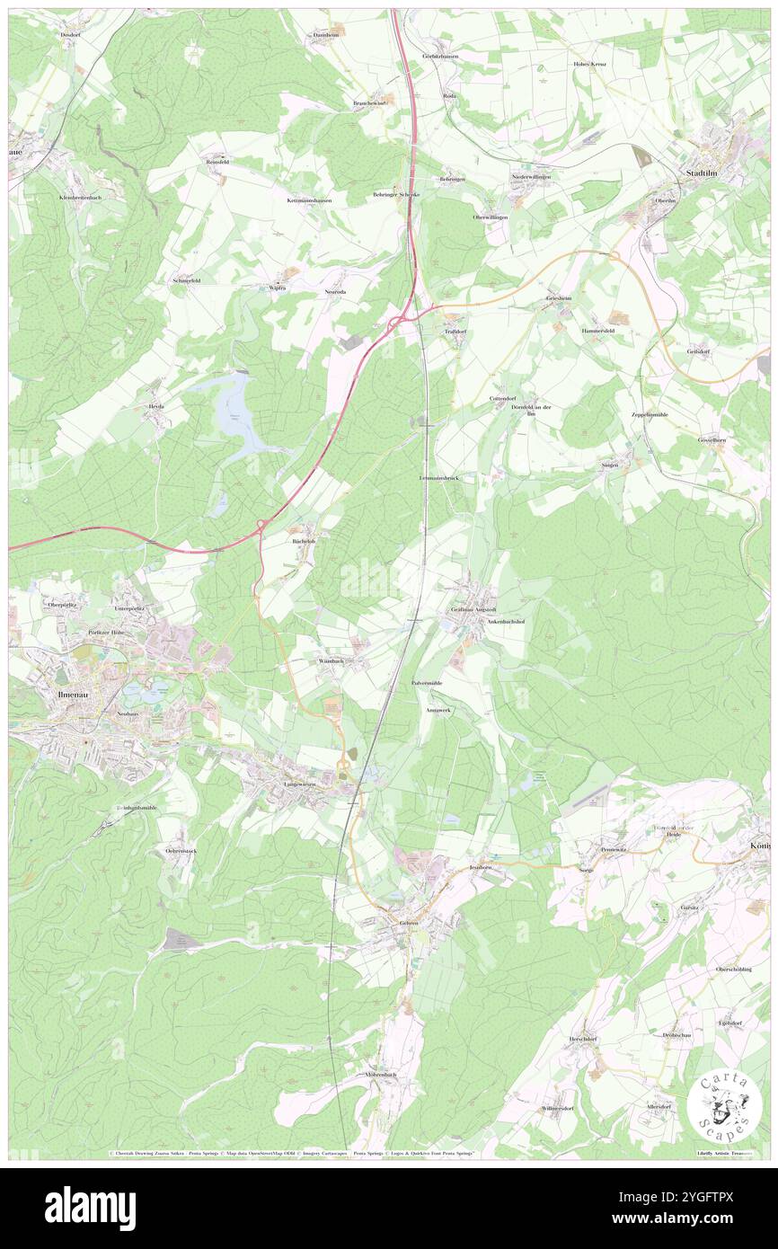 Wolfsberg, DE, Germania, Turingia, N 51 16' 44'', N 11 17' 18''', mappa, Cartascapes Mappa pubblicata nel 2024. Esplora Cartascapes, una mappa che rivela i diversi paesaggi, culture ed ecosistemi della Terra. Viaggia attraverso il tempo e lo spazio, scoprendo l'interconnessione del passato, del presente e del futuro del nostro pianeta. Foto Stock