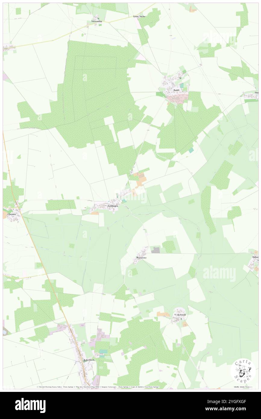 Zethlingen, DE, Germania, Sassonia-Anhalt, N 52 42' 15'', N 11 17' 25'', mappa, Cartascapes Mappa pubblicata nel 2024. Esplora Cartascapes, una mappa che rivela i diversi paesaggi, culture ed ecosistemi della Terra. Viaggia attraverso il tempo e lo spazio, scoprendo l'interconnessione del passato, del presente e del futuro del nostro pianeta. Foto Stock