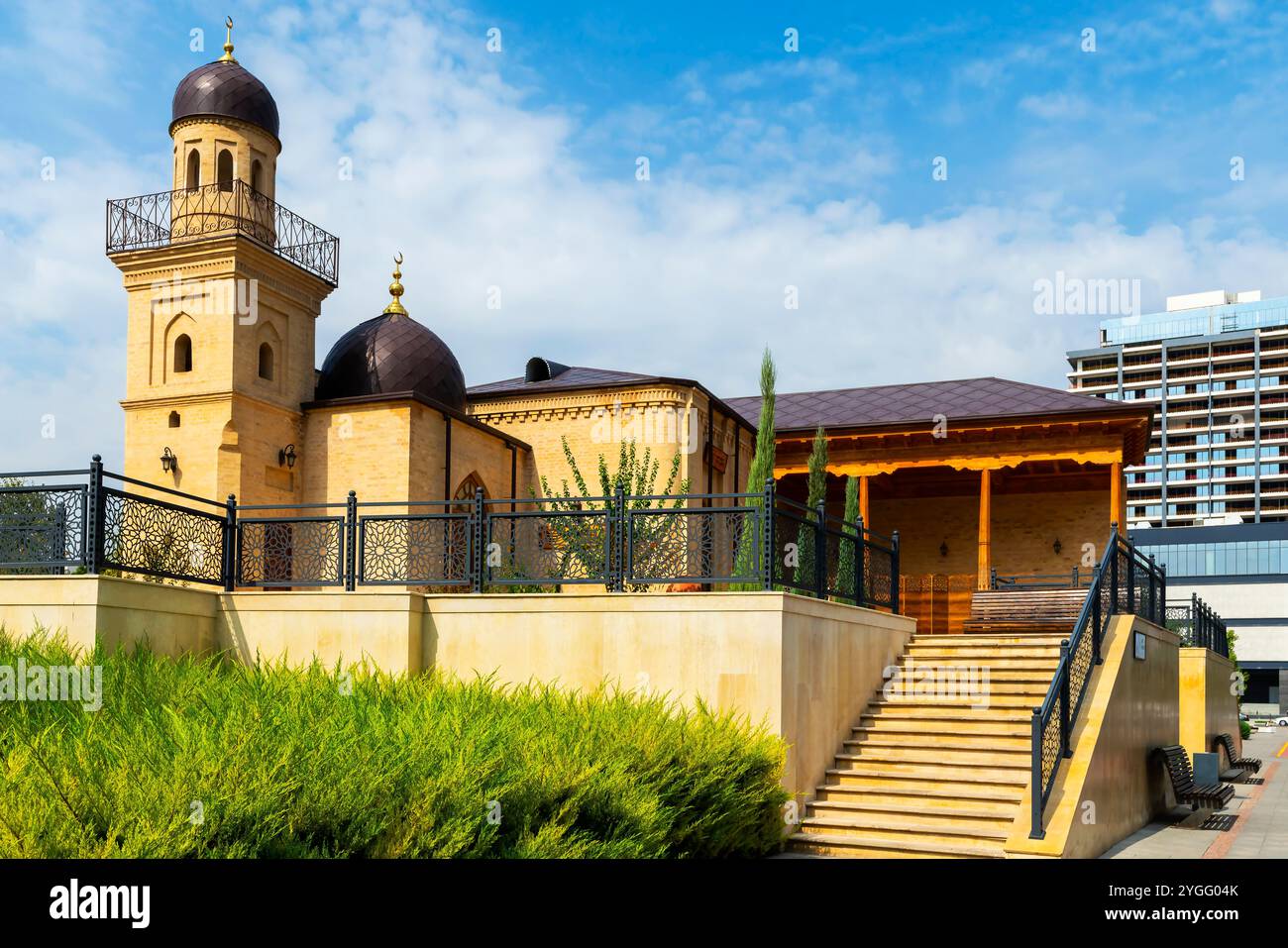 Moschea-Museo, Moschea Orifjonboy Masjid, Tashkent, Uzbekistan. Orifjonboy Masjidi è un museo a Tashkent, regione di Tashkent. Uzbekistan. L'Orifjonboy Foto Stock