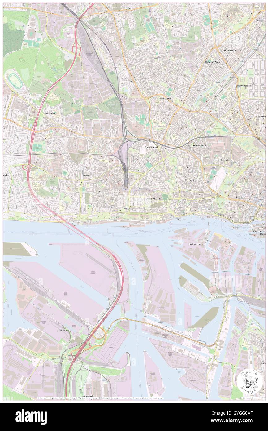 Stephan, DE, Germania, Amburgo, N 53 32' 56'', N 9 56' 17'', mappa, Cartascapes Mappa pubblicata nel 2024. Esplora Cartascapes, una mappa che rivela i diversi paesaggi, culture ed ecosistemi della Terra. Viaggia attraverso il tempo e lo spazio, scoprendo l'interconnessione del passato, del presente e del futuro del nostro pianeta. Foto Stock